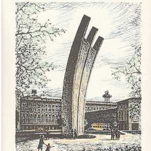 Luftbrückendenkmal, Berlin (Variation 1) by Erhard Kirschstein, Image 5.