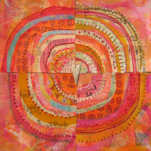 recycled circles: pink by Jane LaFazio