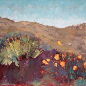 Late Afternoon Poppies, Blue Sky Preserve by Karla Mulry