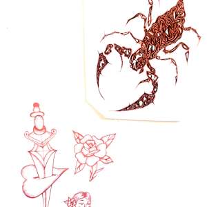 Tattoo Flash by Cameryn Popiel