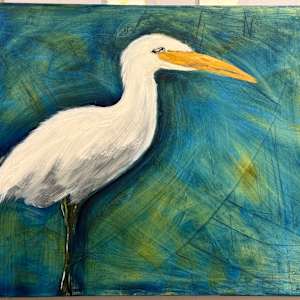 Egret Looking for Lunch #2 by Erin Bowling, Image 2.