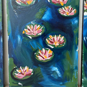 Triptych Waterlillies by Erin Bowling, Image 3.
