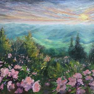 Blue Ridge Mountain Sunrise by Julee Everett, Image 1.