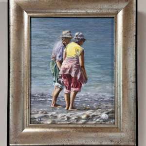 Two Friends by Julee Everett  Image: Two Friends - Framed