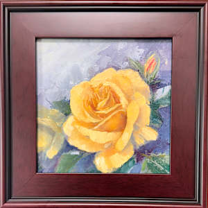 Yellow Rose by Julee Everett  Image: Yellow Rose - Framed