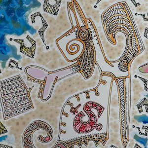 "gate, gate (for David)" by Dougie Padilla  Image: detail