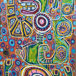 "self portrait @ 77.25 - dougie at the Met (chaos, beauty, back pain, + ecstasy) - for James Hillman" by Dougie Padilla, Image 1.