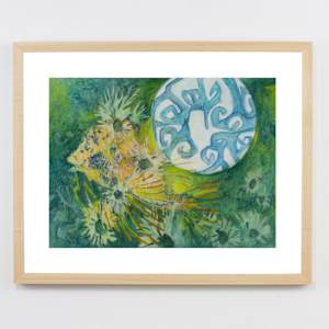 Intertidal Repose Interval 7 by Darwin Nordin  Image: 16" x  20" matted and framed