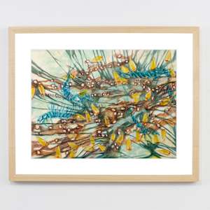 Riparian Repose Interval 8 by Darwin Nordin  Image: 16" x 20" matted and framed