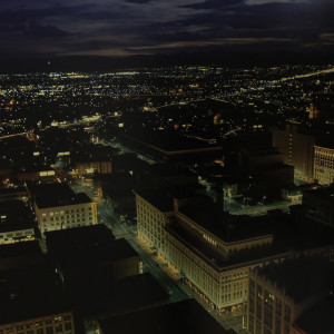 Night Scene- Downtown Denver by Chas E. Grover