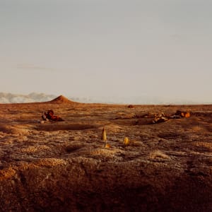 Bomb, Destroyed Vehicle and Cone Rock by Richard Misrach