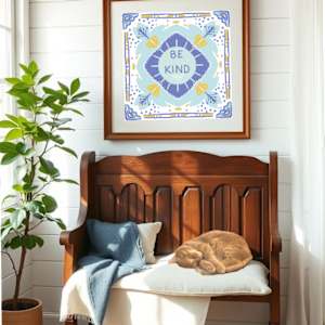 Be Kind by Debbie Warnock  Image: "Be Kind" the perfect reminder for any family's entryway!