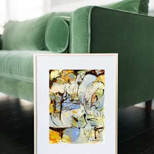 The Cottonwoods by Debbie Warnock  Image: Colored India inks and acrylics on Yupo paper