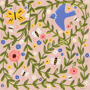Happy Springtime in Pink by Debbie Warnock