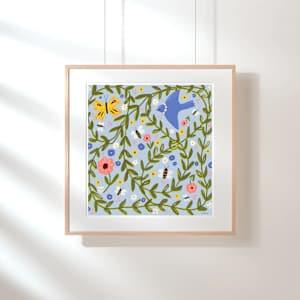 Happy Springtime in Blue by Debbie Warnock 