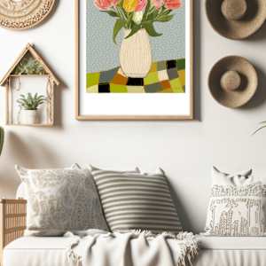 Welcome Home Tulips by Debbie Warnock 