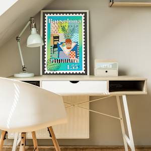 Barselona  Afternoon Postage Stamp by Debbie Warnock 