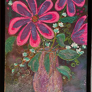 Sassy Vase of Pink by Sandra G Cooper, Image 1.