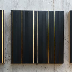 Alchemic Lines in Black and Gold by Aaron Mitchell Johnson 