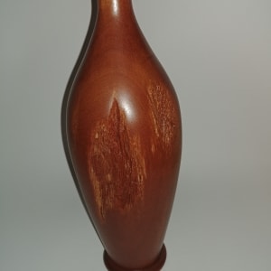 NSW Rosewood Fencepost Vase with Barbed Wire by Ron Bolis 
