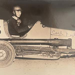 Midget Racer Carl Forberg Autographed Photo, Image 1.
