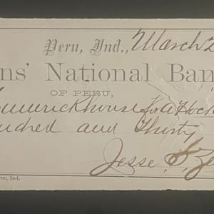 1874 Citizens National Bank Check w/R135