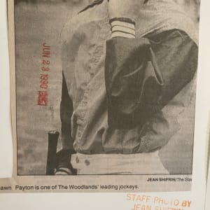 Woodlands Jockey Shawn Payton by Jean Shifrin 