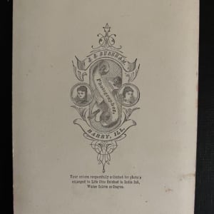 Arm Akimbo With Fabulous Backdrop by E. R. Burnham 