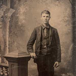 Podium and Painted Backdrop, Image 1.