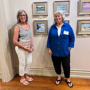 Calm Before Dusk by Lorraine  Dey  Image: Nancy purchased this piece at Ocean County Artist's Guild in June 2024.