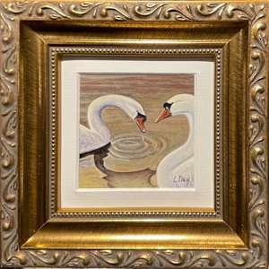 Swans by Lorraine  Dey, Image 2.