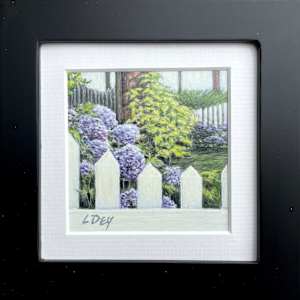 Purple Hydrangeas by Lorraine  Dey, Image 3.