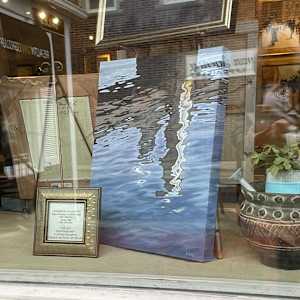 The Dock by Lorraine  Dey  Image: Featured in the window at Frederick Galleries 