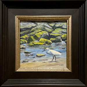 Fishing the Jetty by Lorraine  Dey 