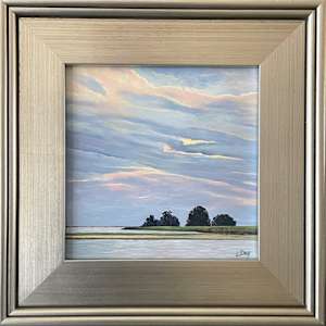 Back Bay Early Sunset by Lorraine  Dey 