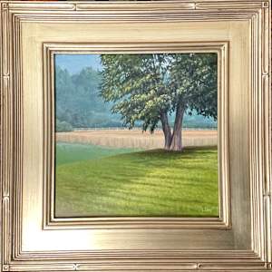 The Sheep Field by Lorraine  Dey 