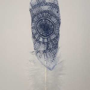 Tapa Feather Large 1 by Feauina Eves, Image 2.