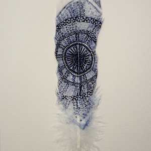 Tapa Feather Large 4 by Feauina Eves, Image 2.