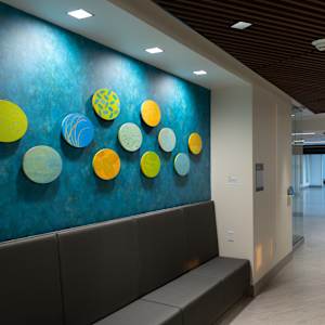Aquatic Life (commission for UW Health East Park Clinic, Integrated Art Consultants by Katherine Steichen Rosing 