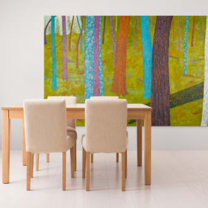 Primavera by Katherine Steichen Rosing  Image: stretched, view in a dining room