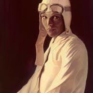 Amelia Earhart LE 10/75 by Gabe Leonard, Image 1.
