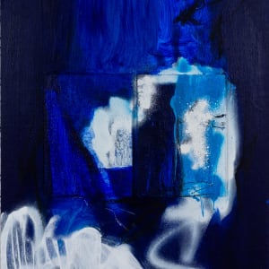 BLUE COSMIC LIGHT 1 by Petronilla Hohenwarter