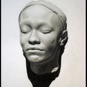 Female Head Cast Drawing by Layil Umbralux