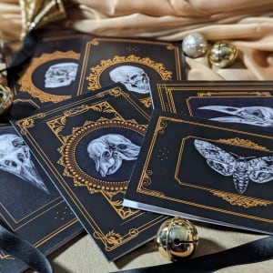 Momento Mori Holiday Collection - Folded Art Cards -  Set of 6 Assorted 