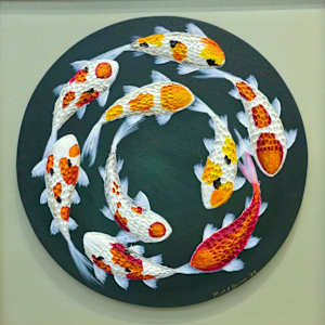 Ripples of Serenity, Koi Series No. 14 by Raphael Barroso