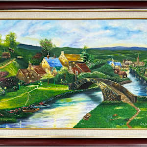 Street Bridge Neighborhood by Leah Cortina