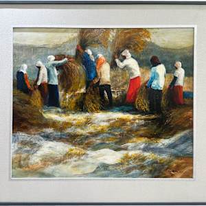 Traditional Threshing by Jun Rocha, Image 1.