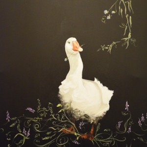Geese - Nursery Goose by Ann A Blake