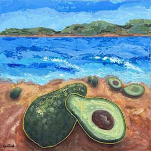 Avocados on Vacation, Not Toast by Jamie Temple, Image 1.