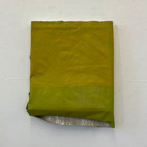 Folded-Over Painting (Yellow-Green) by Steve Riedell, Image 2.